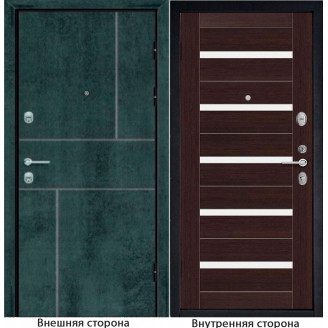 Входная дверь N 2 цвет бетон темный Внутренняя отделка S1 цвет венге
