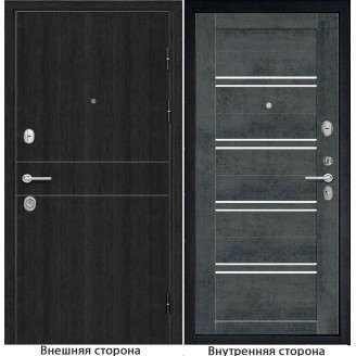 Входная дверь классика New 32 цвет венге Внутренняя сторона S65 цвет бетон темный
