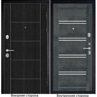 Входная дверь классика New 36 цвет венге Внутренняя сторона S65 цвет бетон темный