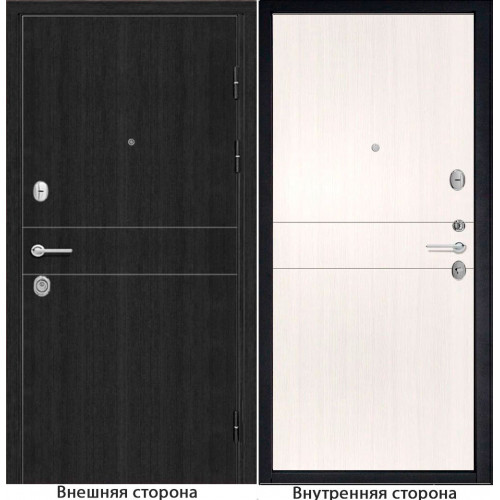 Входная дверь классика New 32 цвет венге Внутренняя сторона Q32 цвет лиственница беленая