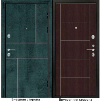 Входная дверь N 2 цвет бетон темный Внутренняя сторона Q36 цвет венге